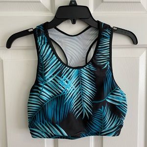 Green and Black High Neck and High Waisted Matching Bikini Set